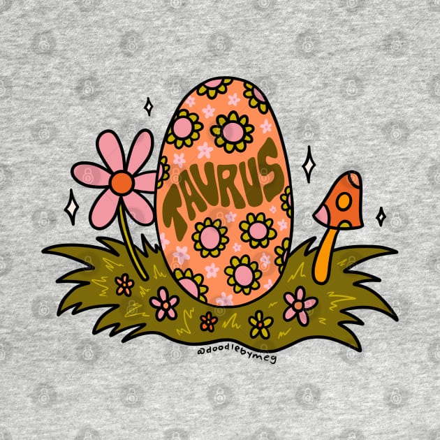 Taurus Easter Egg by Doodle by Meg